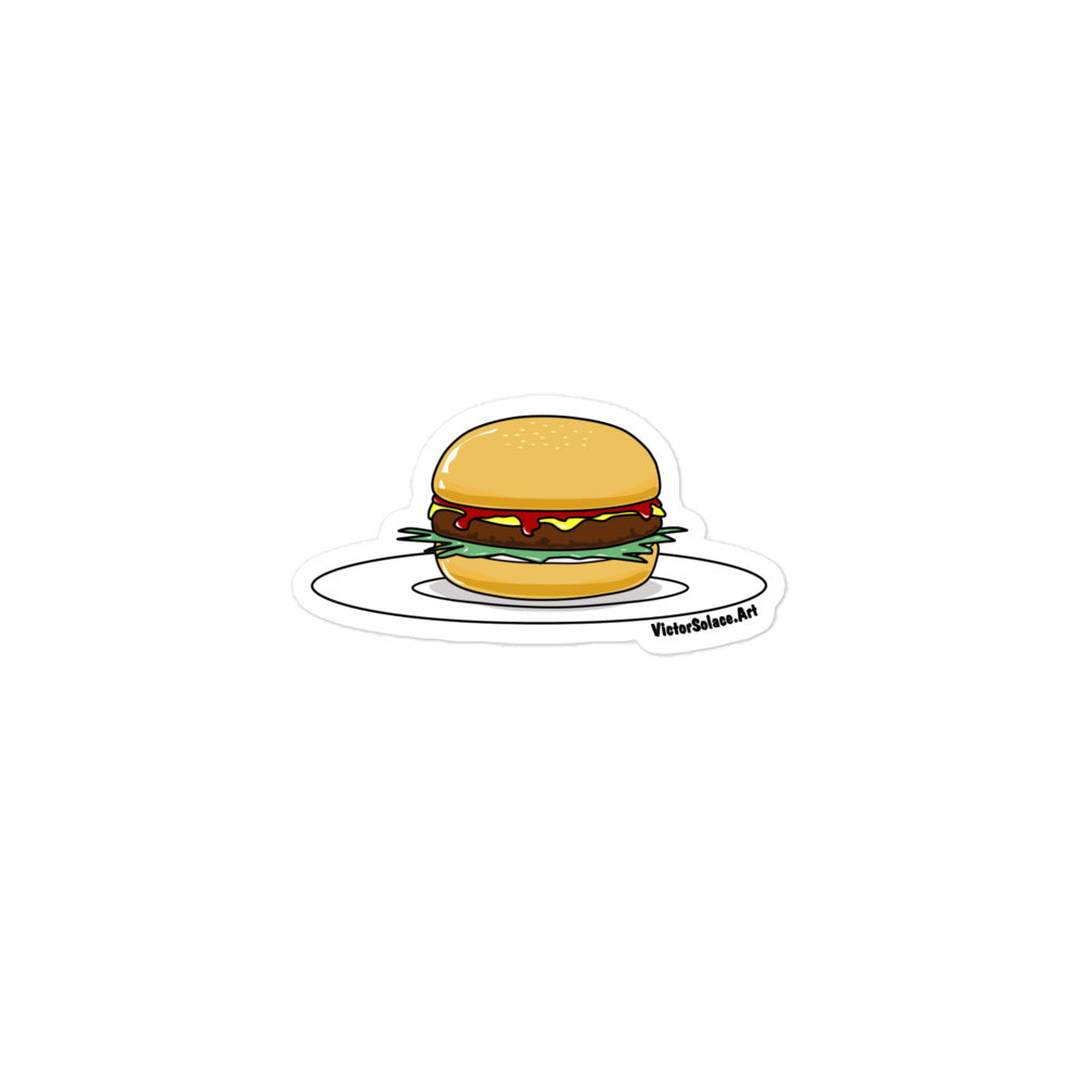 Burger Sticker Drawn by Victor Solace