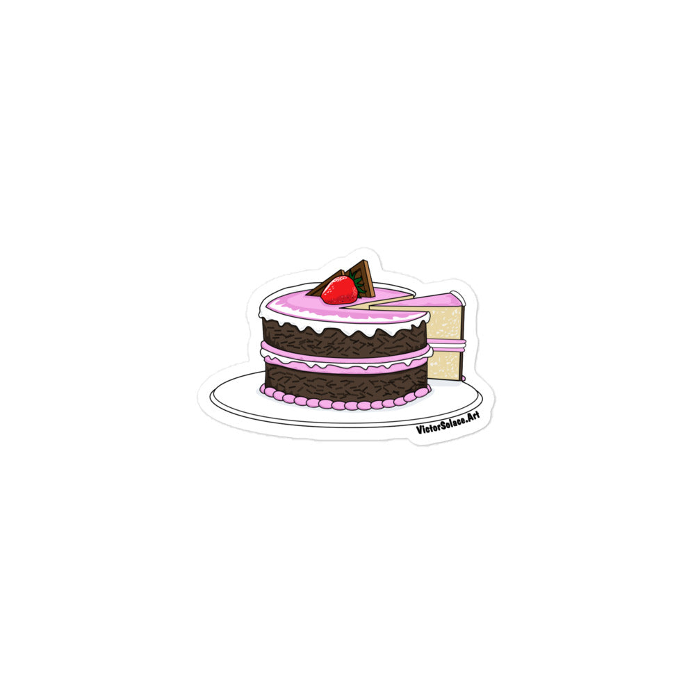 Cake Sticker drawn by Victor Solace.